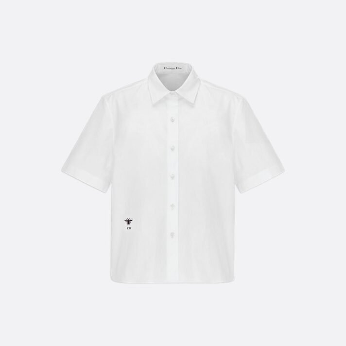 Cropped Button-Up Blouse